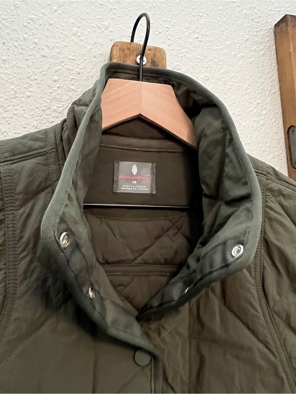 $128 Free People Movement QUINN Quilted Puffer Vest Everglades Size XS - Picture 3 of 12